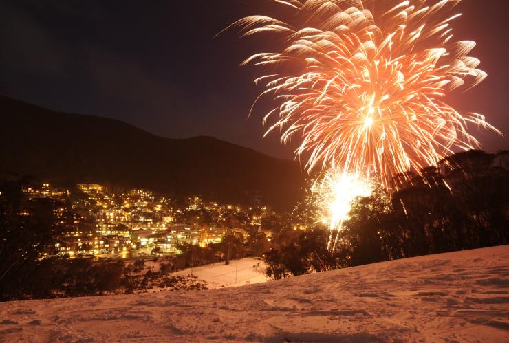Fuochi d'artificio, Kareela Hutte, Thredbo, New South Wales © Thredbo