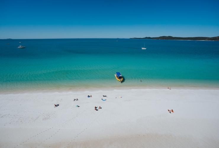 クイーンズランド州、ホワイトヘブン・ビーチ、ヘリ・リーフ © Tourism Australia